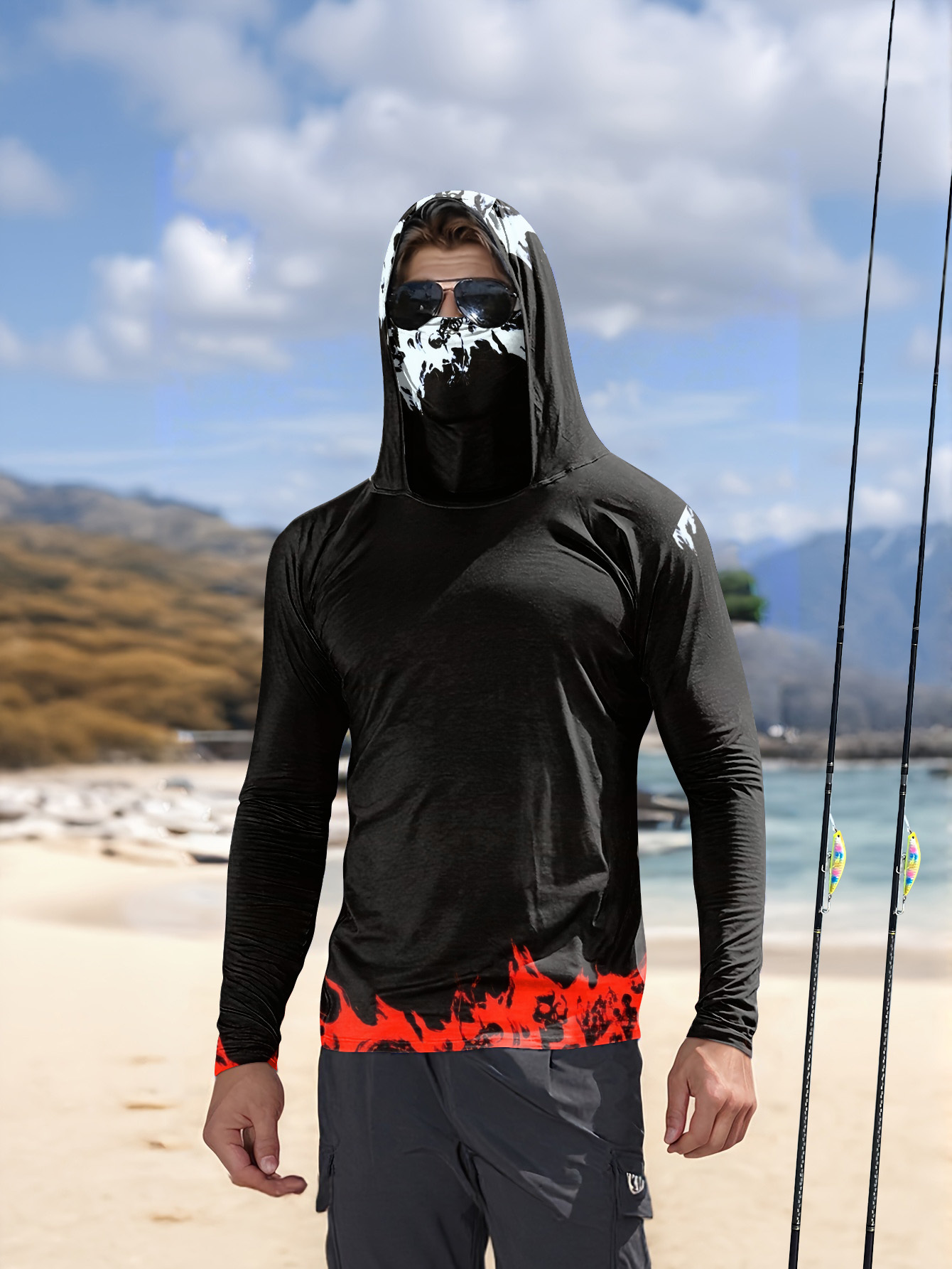 Maglia da pesca con cappuccio  - Fishing Shirt Uv Protection recensione e prezzo